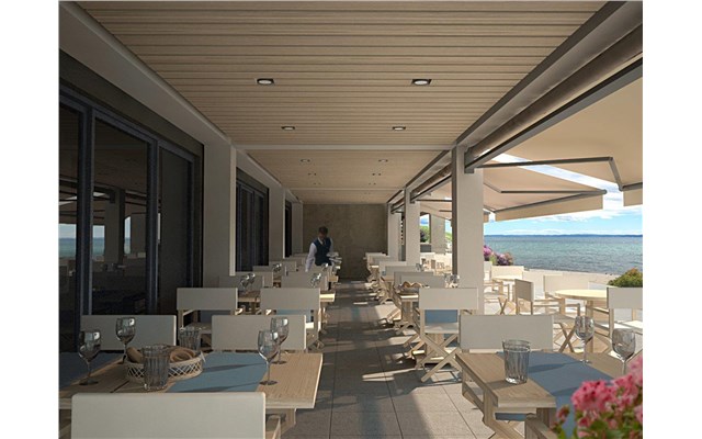 Ouzo Greek restaurant Ikos Olivia
