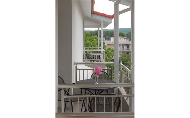 Řecko, Nei Pori, Afrodite Beach, balkon Afrodite Beach