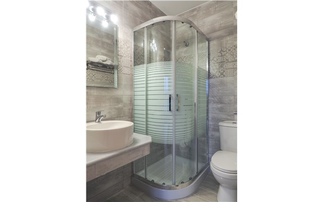 Řecko, Nei Pori, Afrodite Beach, koupelna Afrodite Beach