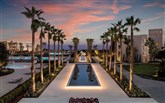 Palm Lake Boulevard Close Up Sunset Ikos Andalusia