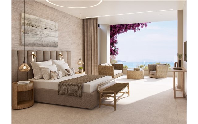 Deluxe One Bedroom Suite Balcony Sea View Ikos Odisia