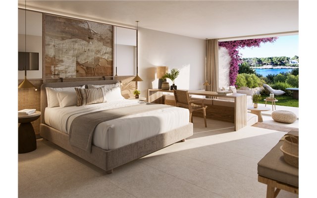 Deluxe Junior Suite Private Garden Partial Sea View Ikos Porto Petro