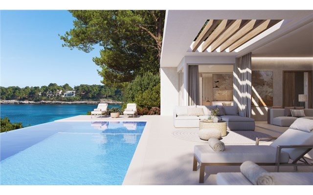 Deluxe Three Bedroom Bungalow Suite Private Pool - Side View Ikos Porto Petro