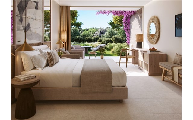 Superior Double Room Private Garden Garden View Ikos Porto Petro