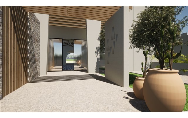 Absolute Kiotari Resort, Rhodos, Greece, vstup do hotelu Absolute Kiotari Resort