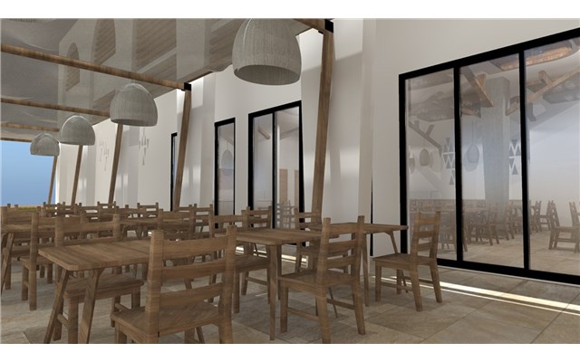 Absolute Kiotari Resort, Rhodos, Greece, hlavní restaurace Absolute Kiotari Resort