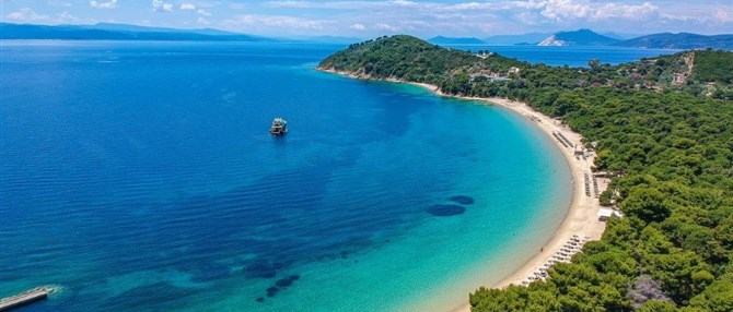 Pláž Koukounaries Skiathos