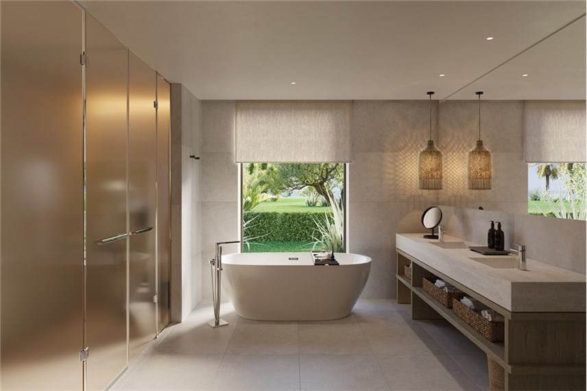 Deluxe One Bedroom Suite Bathroom Ikos Kissamos