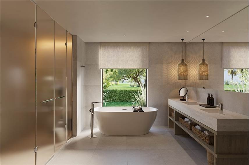 Deluxe One Bedroom Suite Bathroom Ikos Kissamos