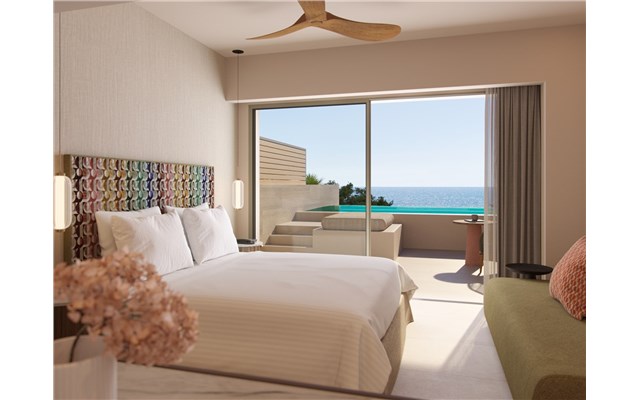 Deluxe Double Room Private Pool Front Sea View - Avali, Mar-Bella Collection