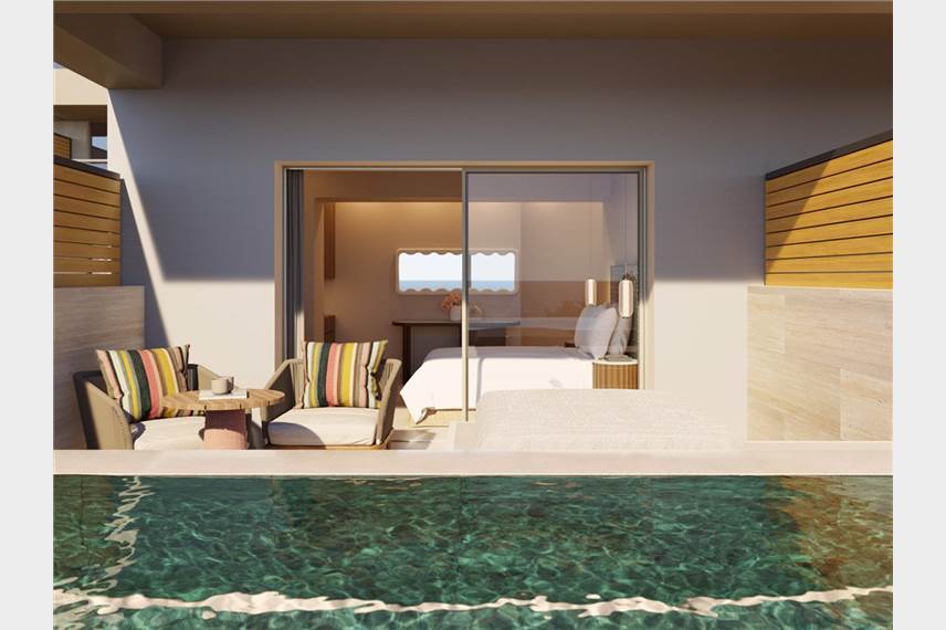 Avali marbella hotel korfu, dvoulůžkový pokoj s privátním bazénem - Avali, Mar-Bella Collection