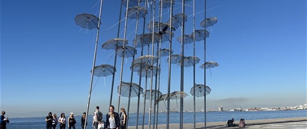 Plastika s deštníky - Thessaloniki