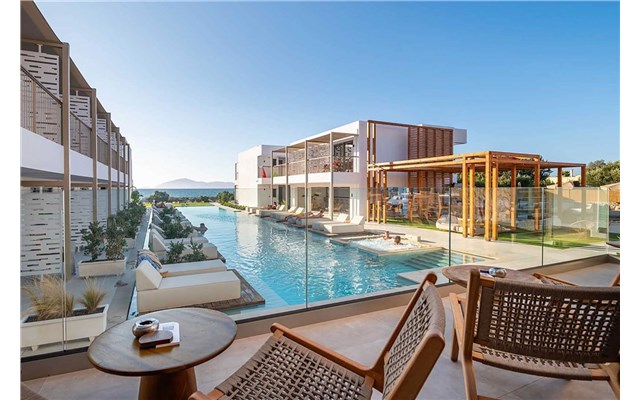 Kos hotel Paralos Kyma Dunes, bar u bazénu - Paralos Kyma Dunes