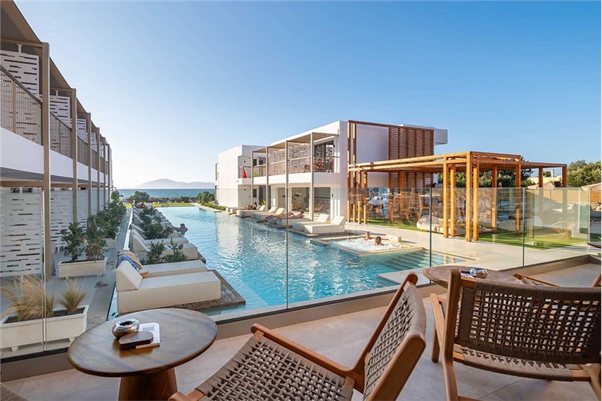 Kos hotel Paralos Kyma Dunes, bar u bazénu - Paralos Kyma Dunes