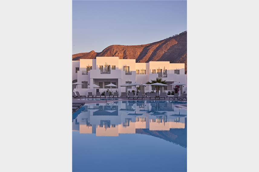 aqua blue hotel greece santorini perissa Aqua Blue Hotel