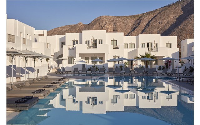 aqua blue hotel greece santorini perissa Aqua Blue Hotel