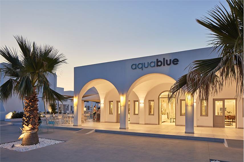 aqua blue hotel greece santorini perissa Aqua Blue Hotel