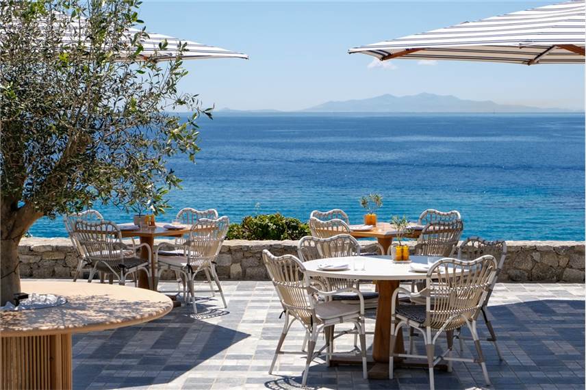 Řecko, Mykonos, Ornos, Hotel Santa Marina Elais Restaurant Santa Marina