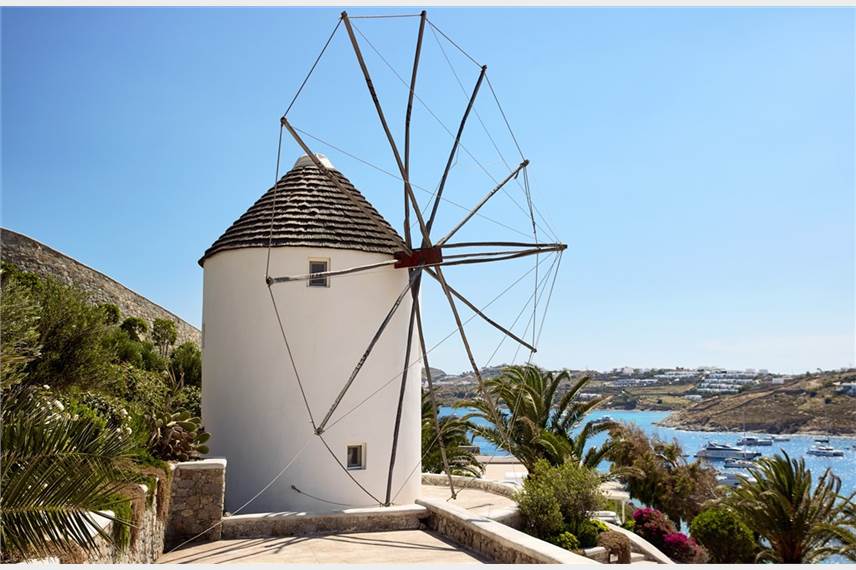Řecko, Mykonos, Ornos, Hotel Santa Marina Windmill Santa Marina