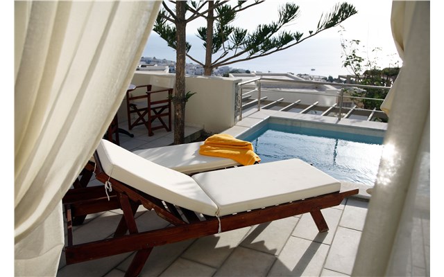 Antinea Suites and SPA Řecko, Santorini, Kamari, Hotel Antinea, junior suita