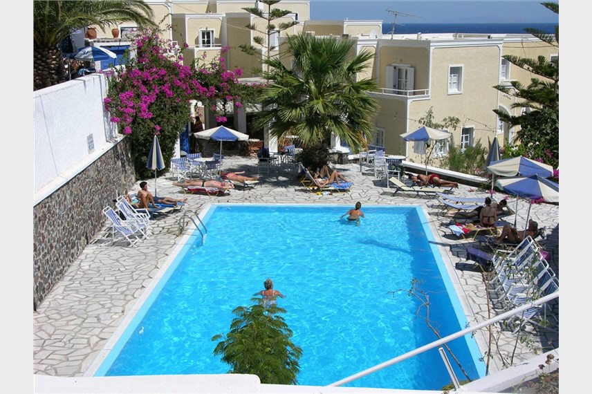 Řecko, Santorini, Kamari, Hotel Argo, bazén Argo