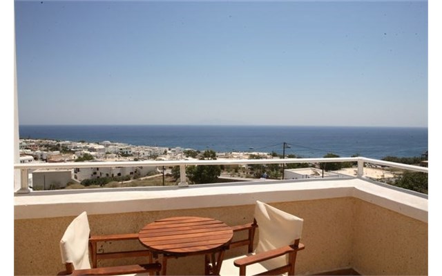 Argo Řecko, Santorini, Kamari, Hotel Argo, výhled z terasy