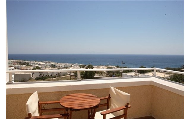 Argo Řecko, Santorini, Kamari, Hotel Argo, výhled z terasy