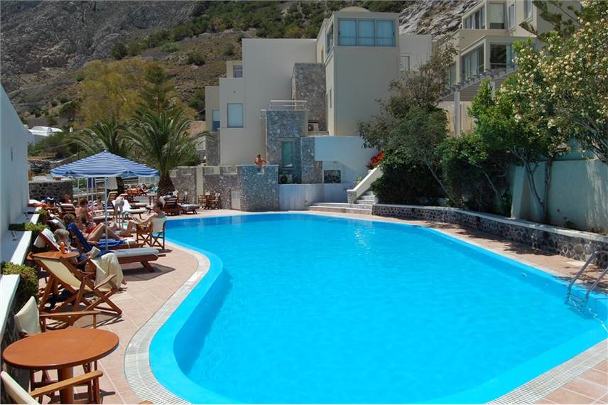 Řecko, Santorini, Kamari, Hotel Antinea, bazén Antinea Suites and SPA