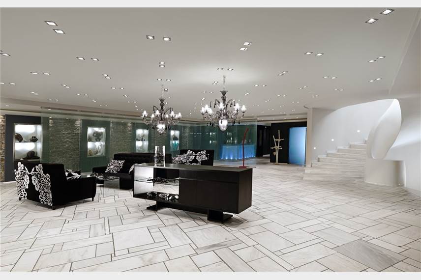 Řecko, Kréta, Agia Pelagia, Hotel Capsis Out of the Blue Crystal Energy, lobby bar Out of the Blue Capsis Elite Resort / Crystal Energy / Lifestyle collection