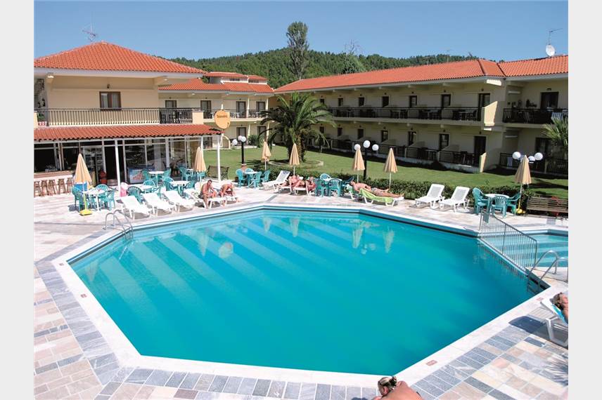 Řecko, Chalkidiki, Fourka, Studia Aristoteles, bazén Aristotelis