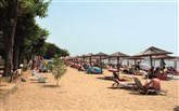 Řecko, Chalkidiki, Gerakini, Hotel Gerakina Beach, pláž Gerakina Beach