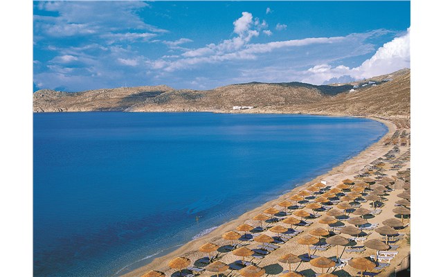 Mykonos Grand and Resort Řecko, Mykonos, Agios Ioannis, Hotel Mykonos Grand and Resort, pláž