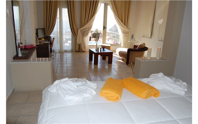 Antinea Suites and SPA Řecko, Santorini, Kamari, Hotel Antinea, pokoj