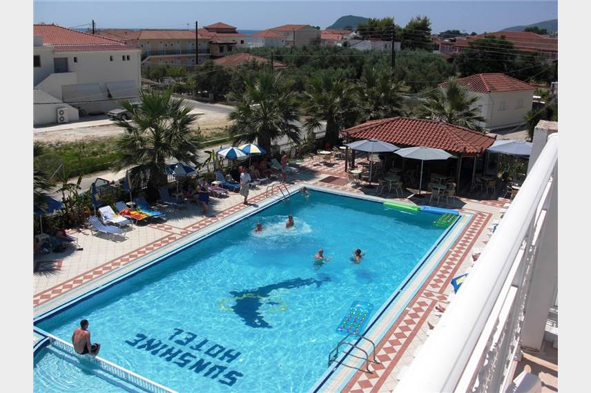 Řecko, Zakynthos, Laganas, studia Sunshine, bazén Sunshine