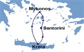  Kréta - Santorini - Mykonos