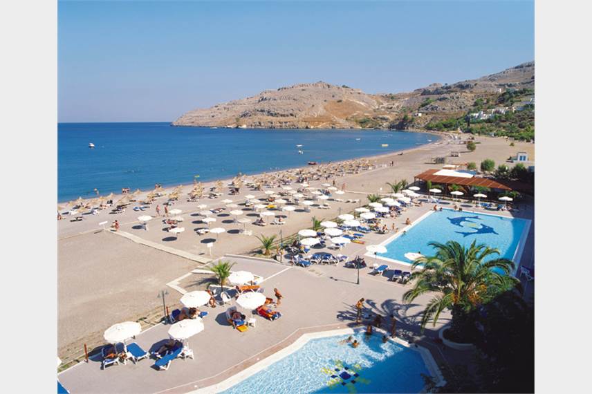 Řecko, Rhodos, Lindos, Hotel Lindos Bay, bazény Sentido Lindos Bay