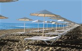Řecko, Rhodos, Město Rhodos, Hotel Africa, pláž Africa