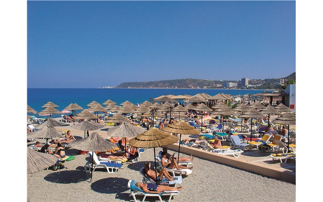 Avra Beach Řecko, Rhodos, Ixia, Hotel Avra Beach, pláž