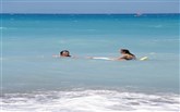 Řecko, Rhodos, Ixia, Hotel Belair, výhled na moře Belair Beach