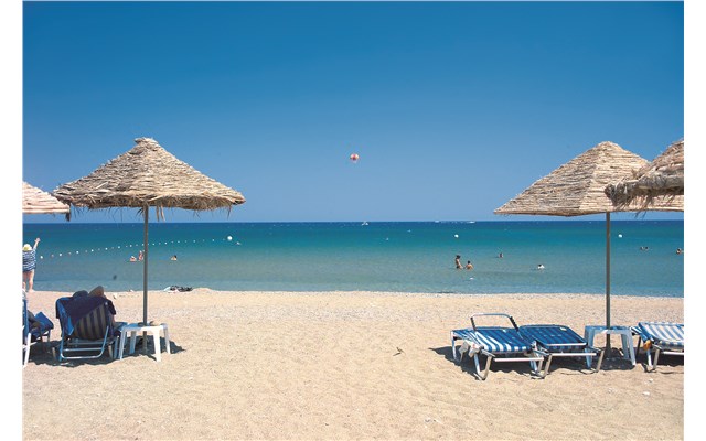 Blue Star Řecko, Rhodos, Faliraki, Hotel Blue Star, pláž