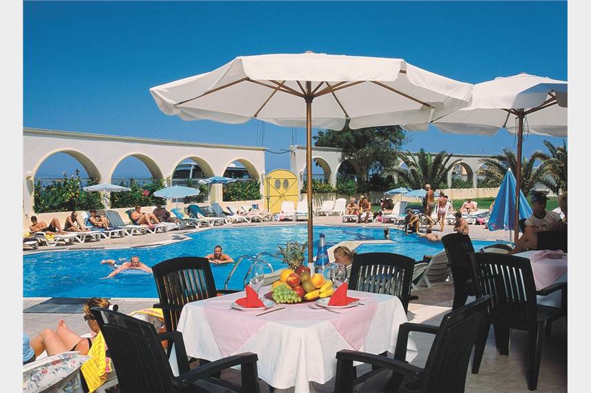 Řecko, Rhodos, Město Rhodos, Hotel Cactus, bazén Cactus
