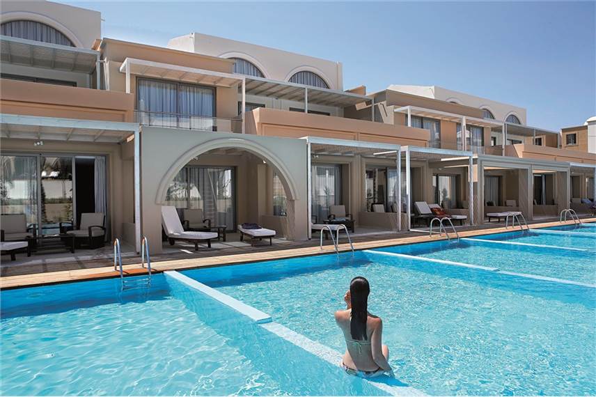 Řecko, Rhodos, Ixia, Hotel The Ixian Grand, suity s propojenými bazény Sentido Ixian Grand and Suites