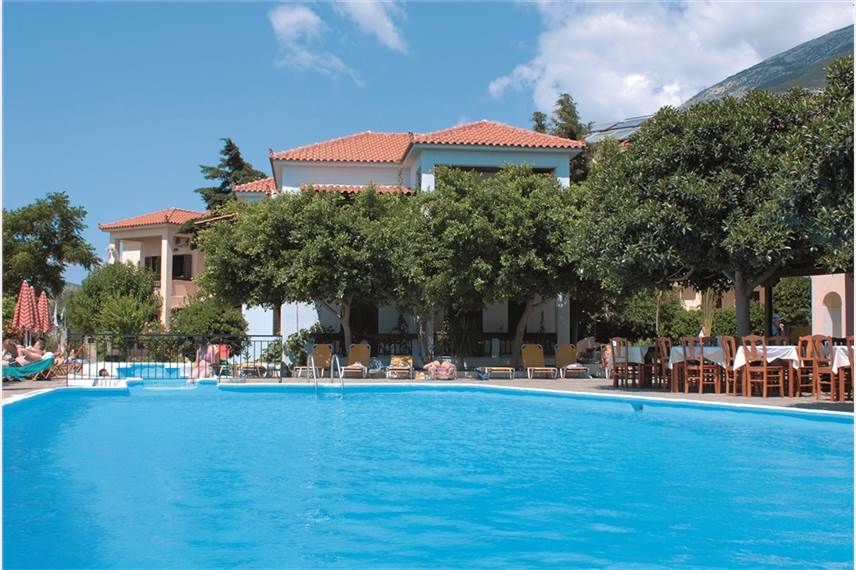 Řecko, Samos, Kampos, hotel Kampos Village, bazén Kampos Village