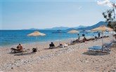 Řecko, Samos, Kampos, Hotel Kampos Village, pláž Kampos Village
