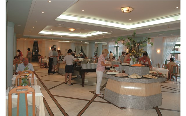 Samaina Inn Řecko, Samos, hotel Samaina Inn, hotelová restaurace