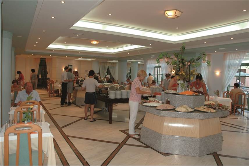 Řecko, Samos, hotel Samaina Inn, hotelová restaurace Samaina Inn