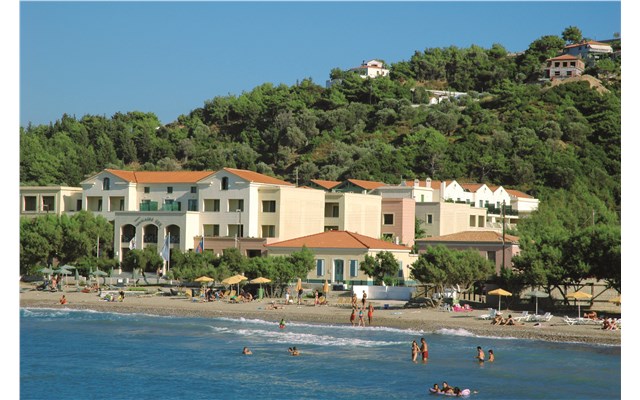 Samaina Inn Řecko, Samos, Karlovassi, hotel Samaina Inn, pláž