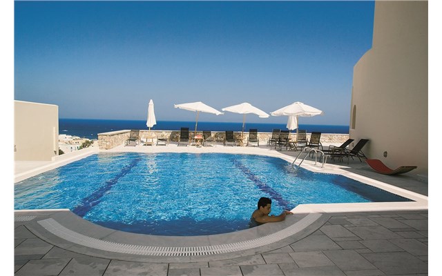 Epavlis Řecko, Santorini, Kamari, Hotel Epavlis, bazén