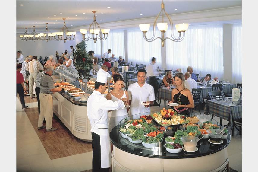 Řecko, Zakynthos, Tsilivi, Hotel Iberostar Plagos Beach, hotelová restaurace Louis Plagos Beach