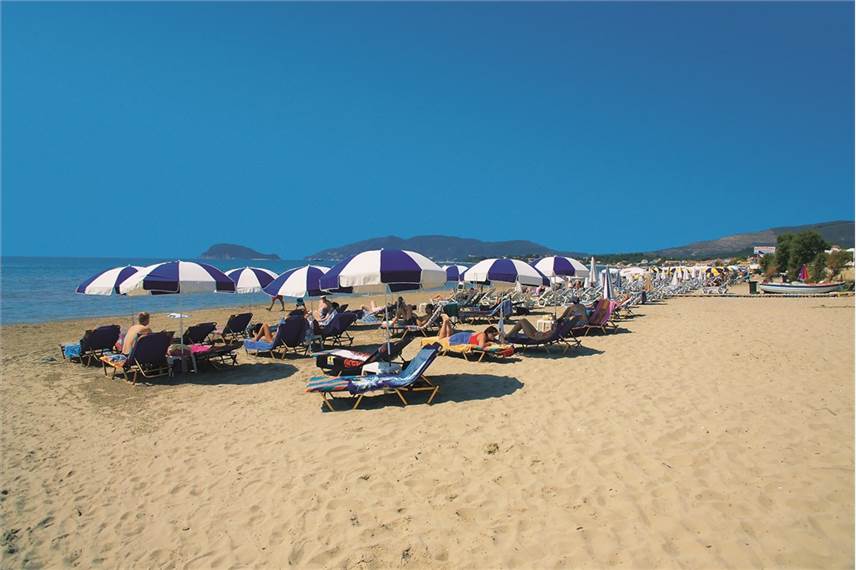 Řecko, Zakynthos, Laganas, Hotel Poseidon Beach, pláž Poseidon Beach